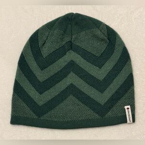 Spacecraft Green Chevron Pattern Knit Beanie